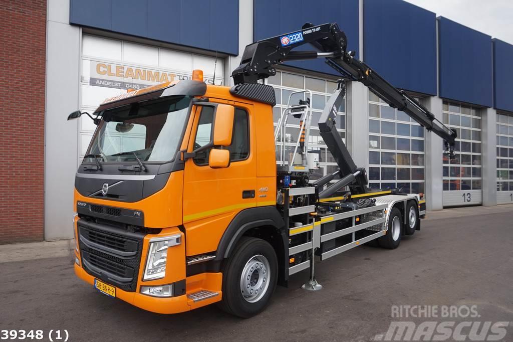 Volvo FM 410 HMF 23 ton/meter laadkraan Rol kiper kamioni sa kukom za podizanje tereta