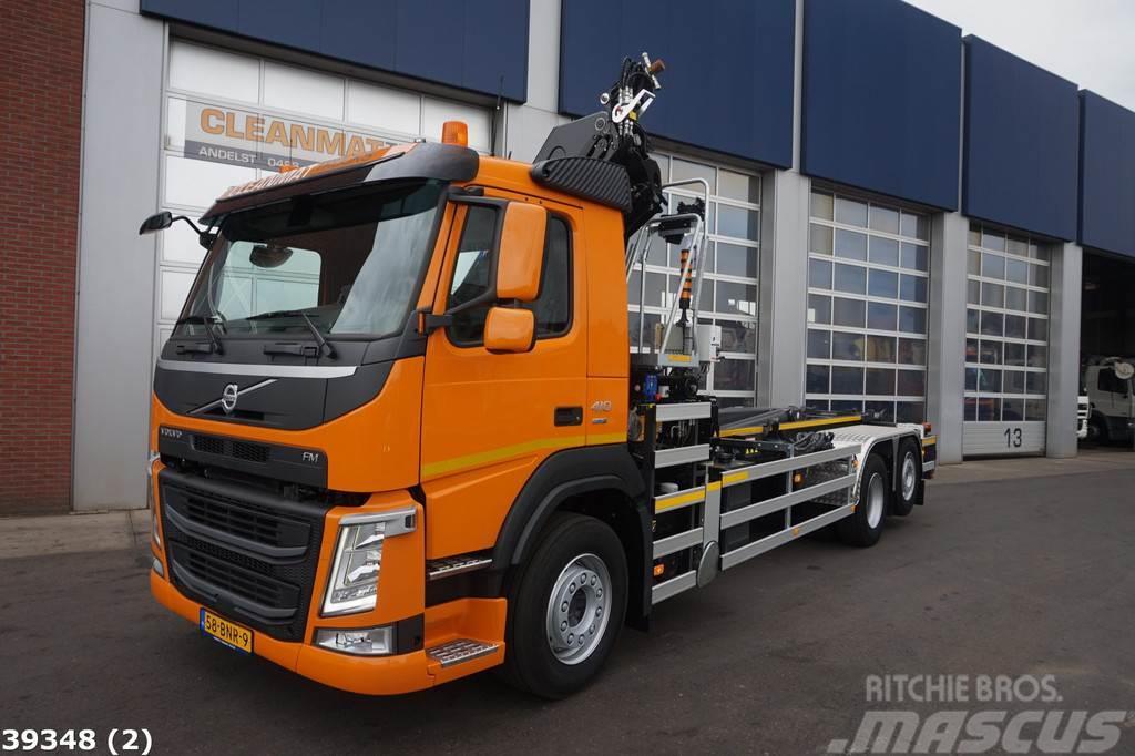 Volvo FM 410 HMF 23 ton/meter laadkraan Rol kiper kamioni sa kukom za podizanje tereta