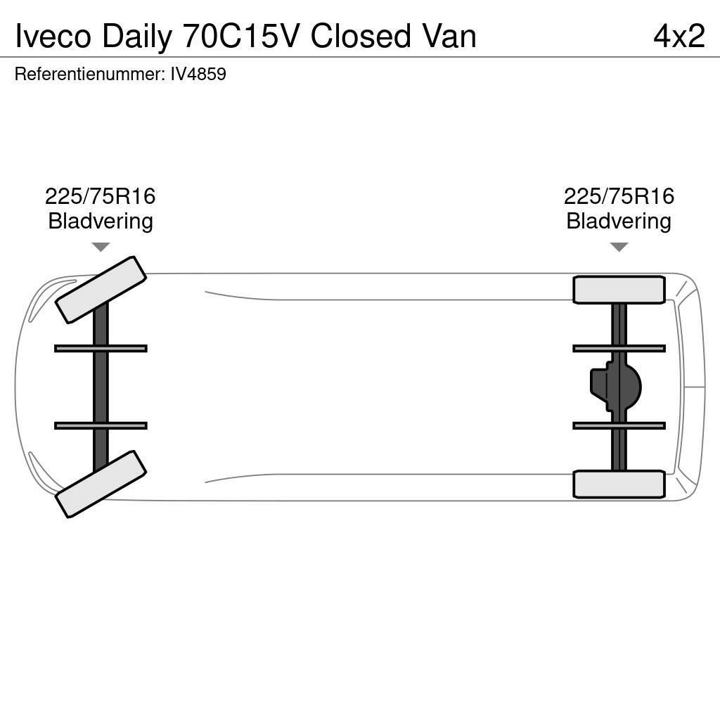 Iveco Daily 70C15V Closed Van Sanduk kombiji