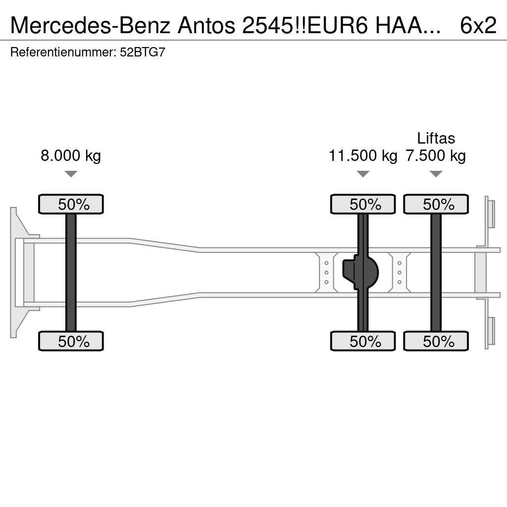 Mercedes-Benz Antos 2545!!EUR6 HAAK/ABROLLKIPPER!!KNICKARM!! Rol kiper kamioni sa kukom za podizanje tereta