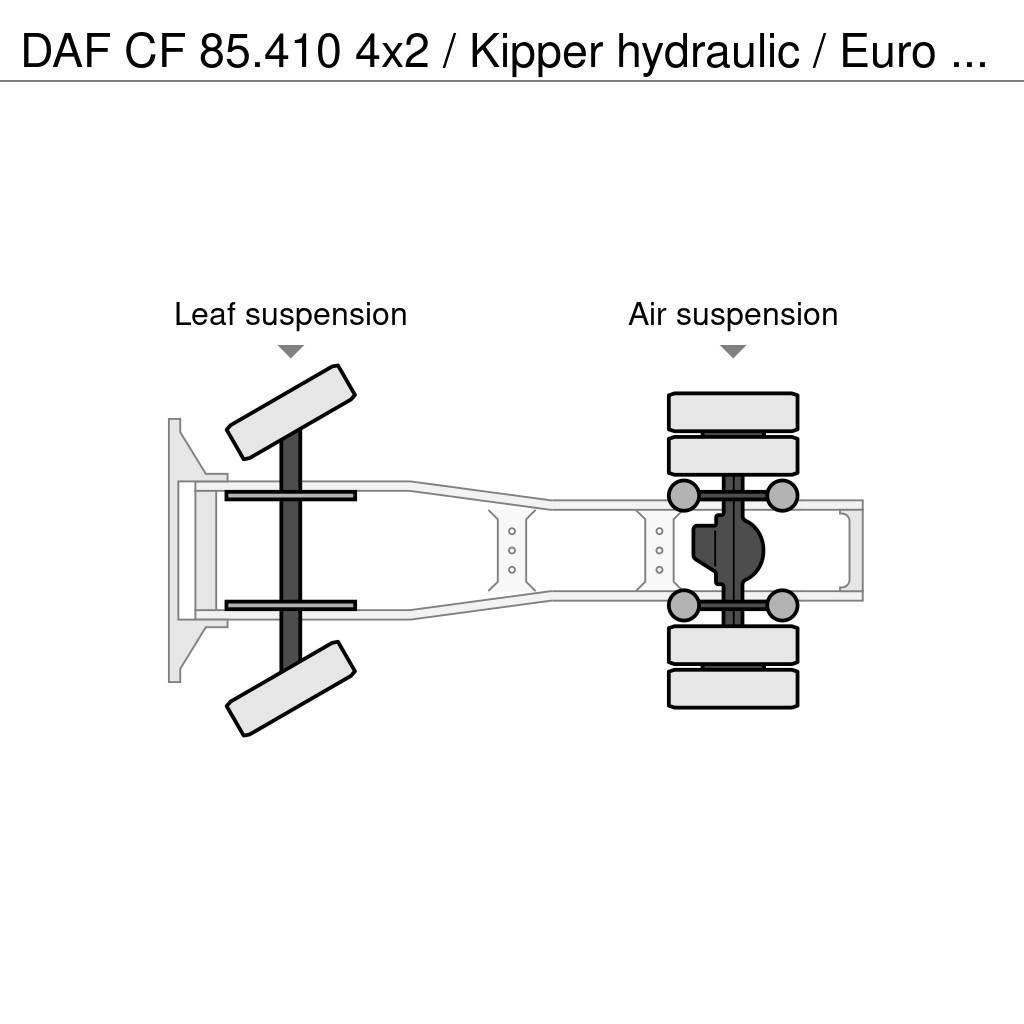 DAF CF 85.410 4x2 / Kipper hydraulic / Euro 5 / Only 4 Tegljači