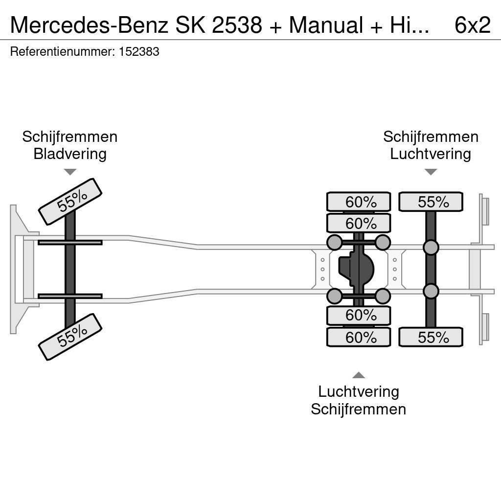 Mercedes-Benz SK 2538 + Manual + Hiab 175 Crane + Gereserveerd ! Polovne dizalice za sve terene