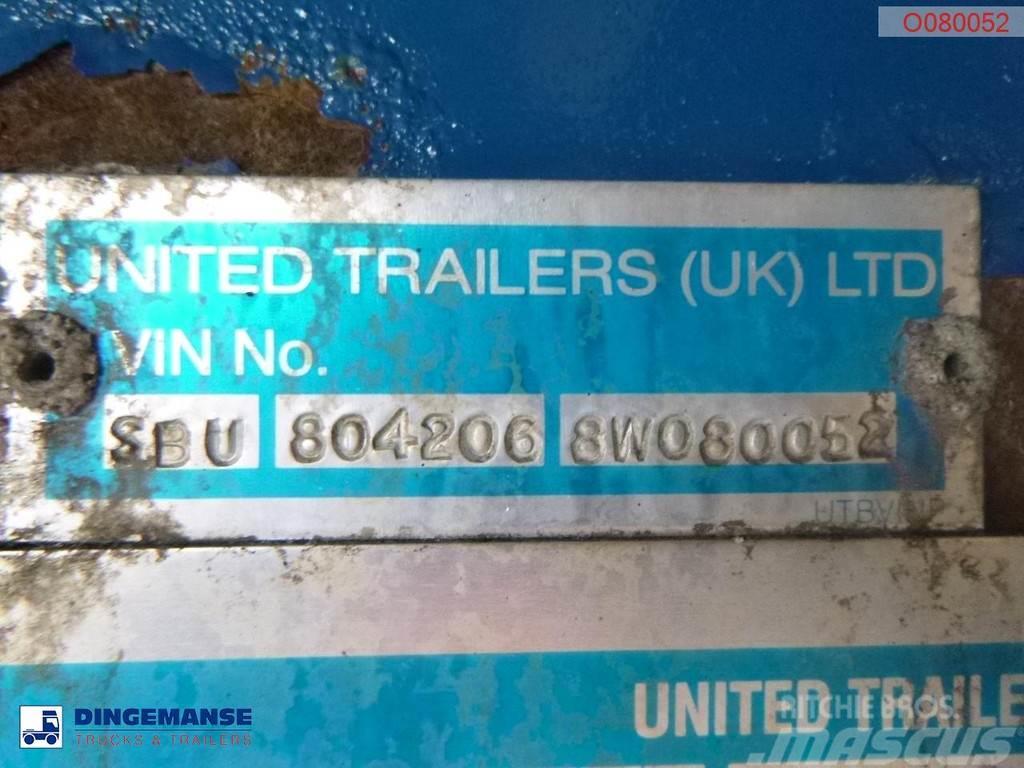 United TRAILERS Tipper trailer alu 52 m3 + tarpaulin Kiper poluprikolice