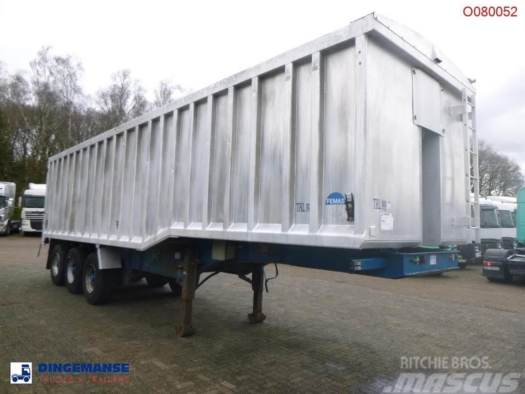 United TRAILERS Tipper trailer alu 52 m3 + tarpaulin Kiper poluprikolice