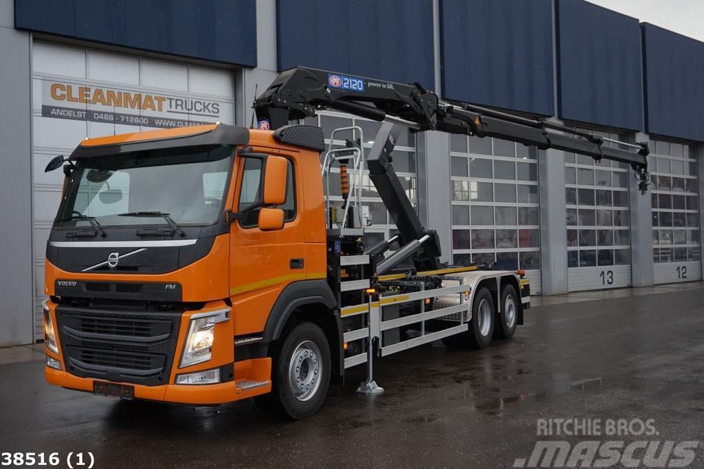 Volvo FM 410 HMF 21 ton/meter laadkraan Rol kiper kamioni sa kukom za podizanje tereta
