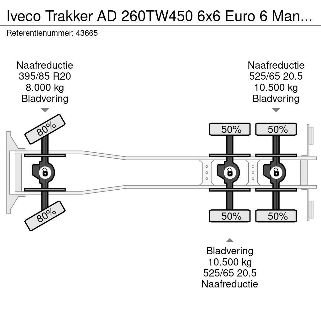 Iveco Trakker AD 260TW450 6x6 Euro 6 Manual Full steel J Kiperi kamioni