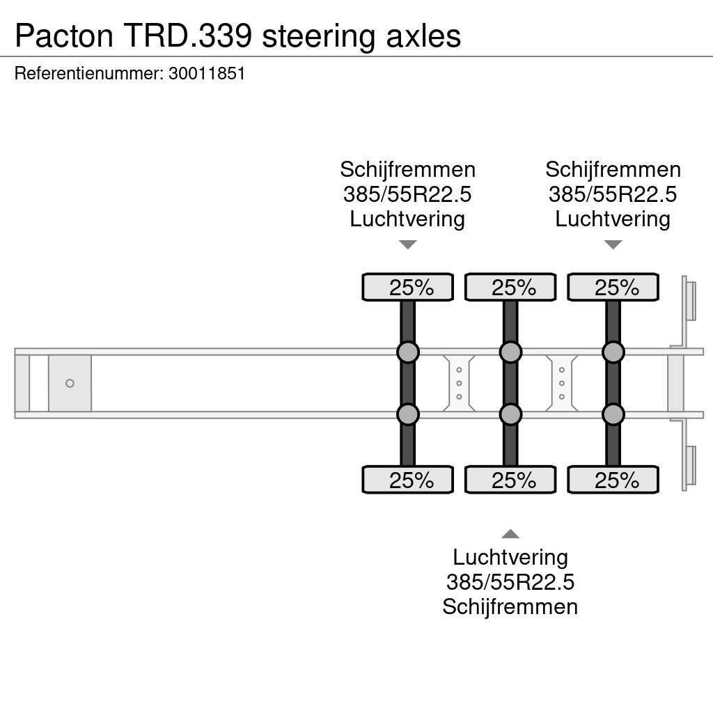 Pacton TRD.339 steering axles Poluprikolice sa ciradom