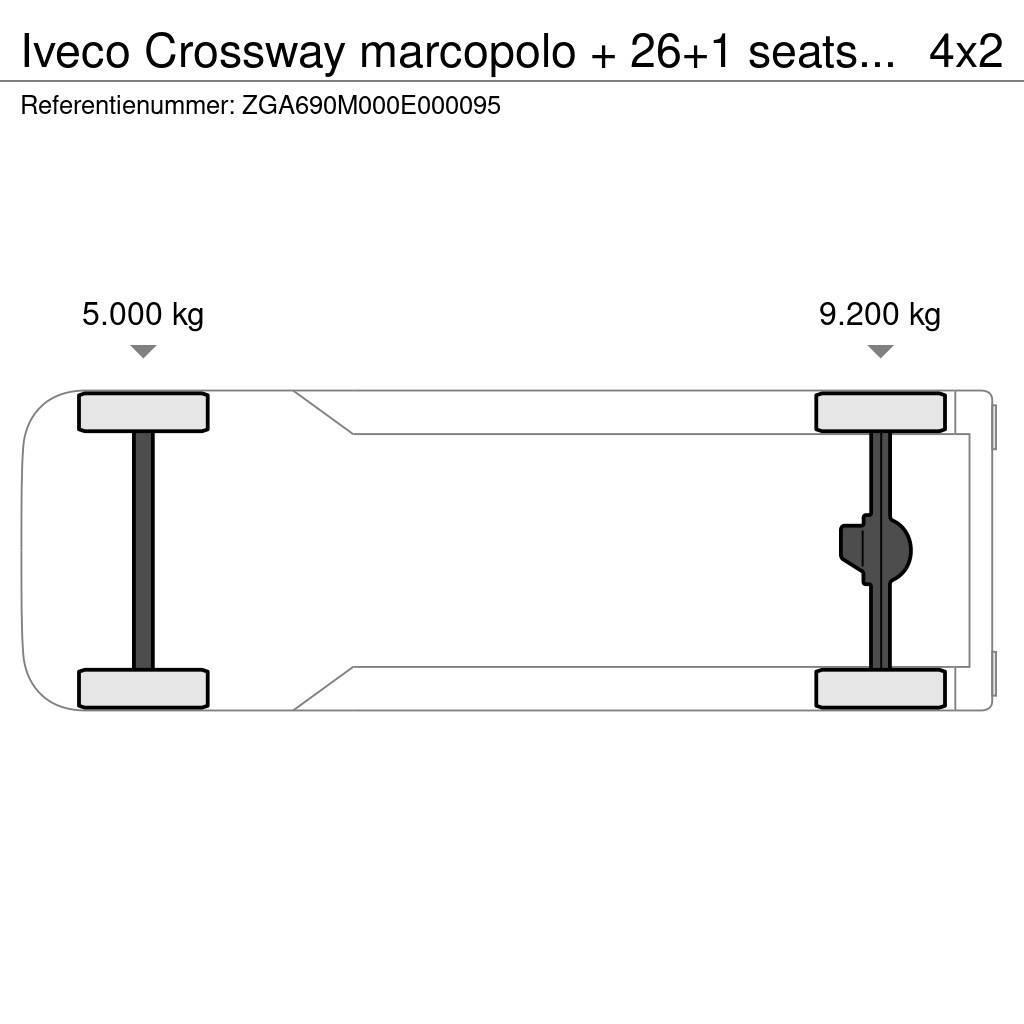 Iveco Crossway marcopolo + 26+1 seats TUV 10-24! FULL OP Putnički autobusi