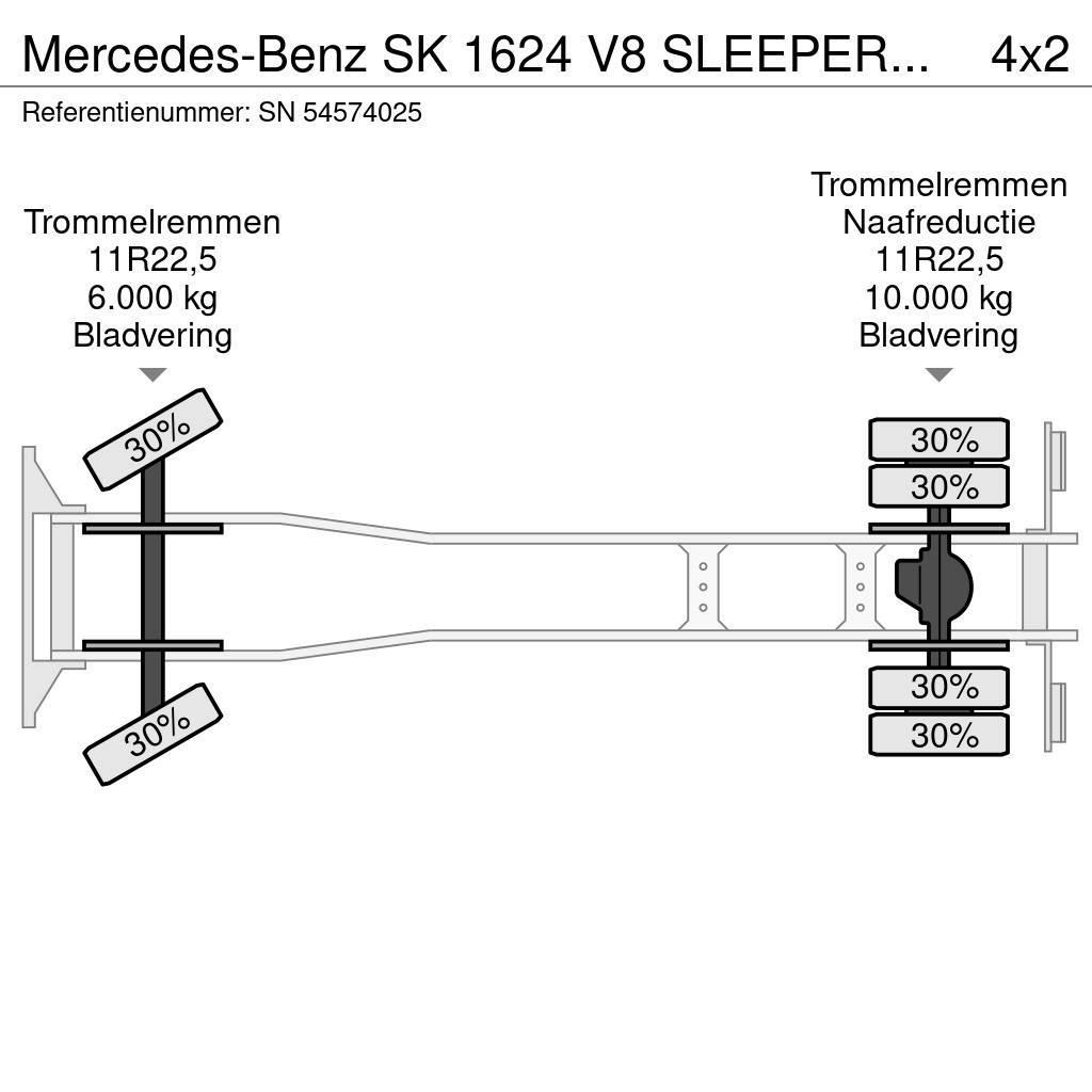 Mercedes-Benz SK 1624 V8 SLEEPERCAB WITH OPEN BOX (ZF-MANUAL GEA Kamioni sa otvorenim sandukom