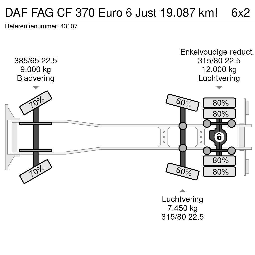 DAF FAG CF 370 Euro 6 Just 19.087 km! Kiperi kamioni