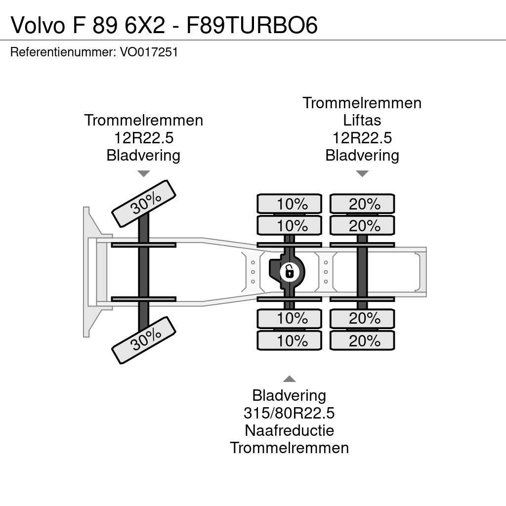 Volvo F 89 6X2 - F89TURBO6 Tegljači