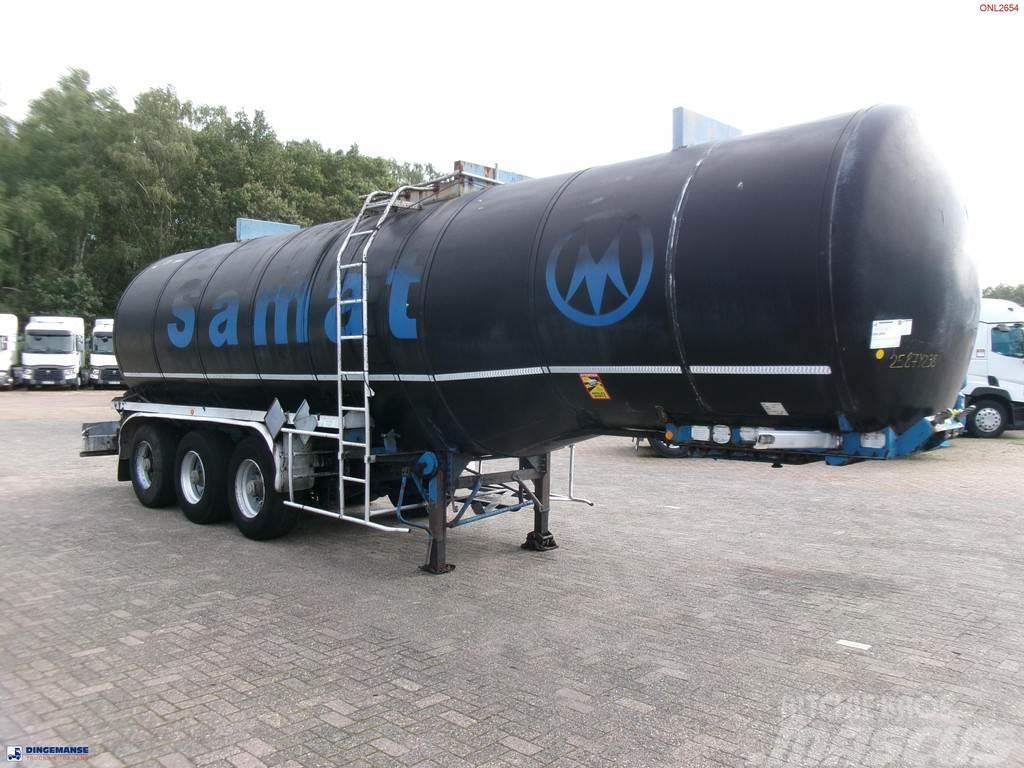 Fruehauf Bitumen tank inox 31 m3 / 1 comp + mixer & engine Poluprikolice cisterne