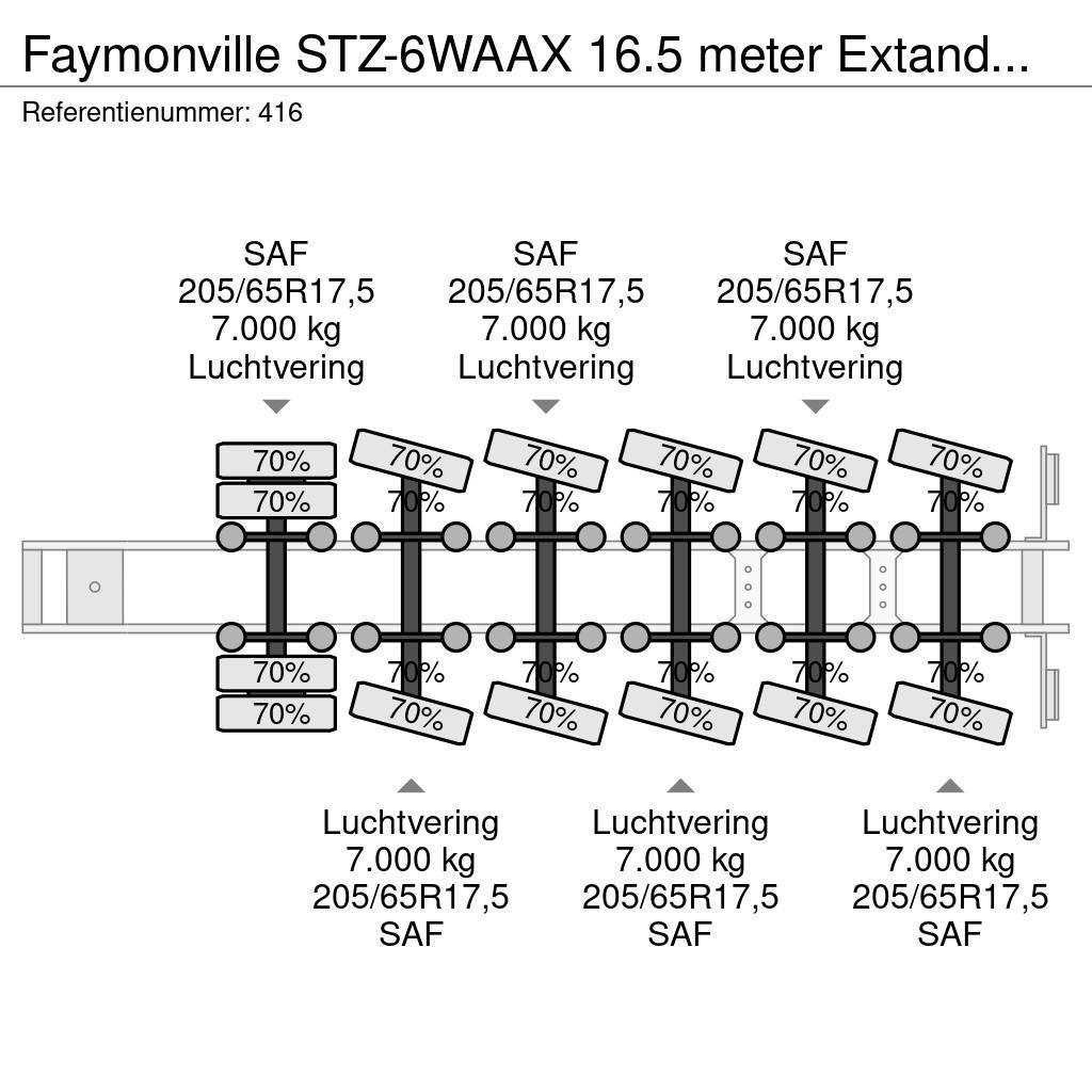 Faymonville STZ-6WAAX 16.5 meter Extandable Powersteering Germ Poluprikolice labudice