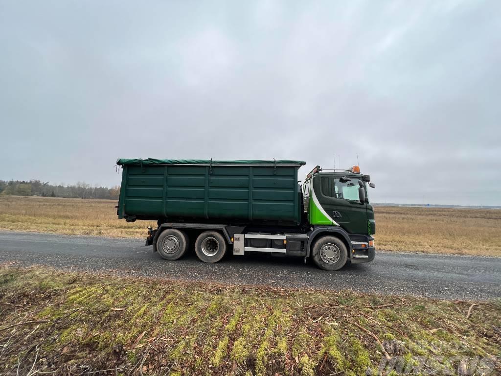 Scania G 400 Rol kiper kamioni sa kukom za podizanje tereta