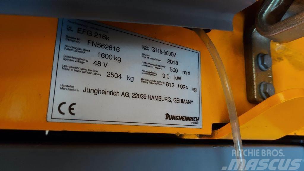 Jungheinrich EFG 216 K // SS // ZV // Duplex // HH 5000mm Električni viljuškari