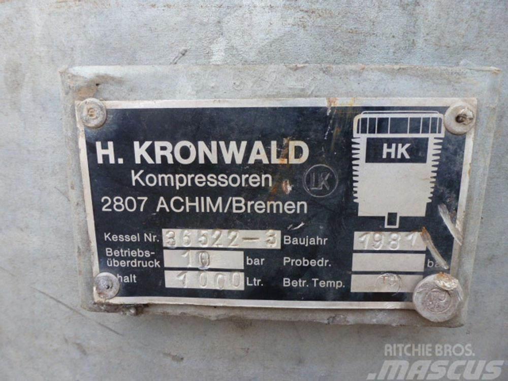 Kronwald 1000 Ltre Air Receiver Polovna mašina za sušenje kompresivnim vazduhom