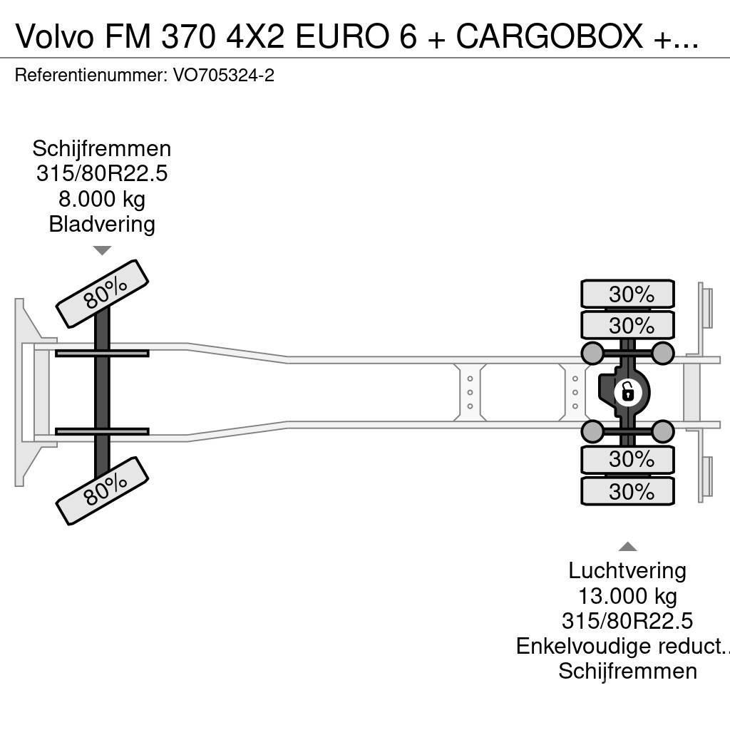 Volvo FM 370 4X2 EURO 6 + CARGOBOX + CARGOLIFT ZEPRO Sanduk kamioni