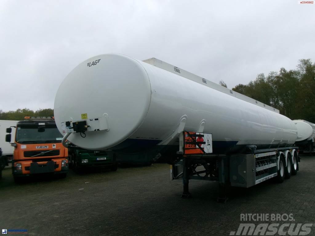 LAG Fuel tank alu 42 m3 / 6 comp + pump Poluprikolice cisterne