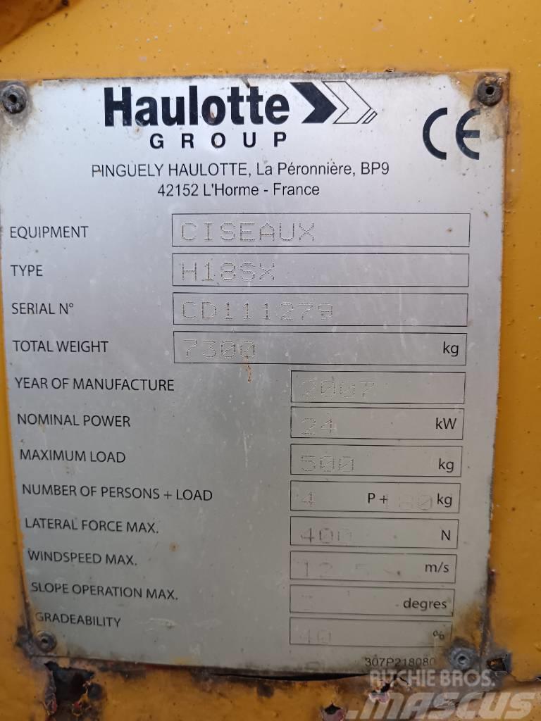 Haulotte H 18 SX Makazaste platforme