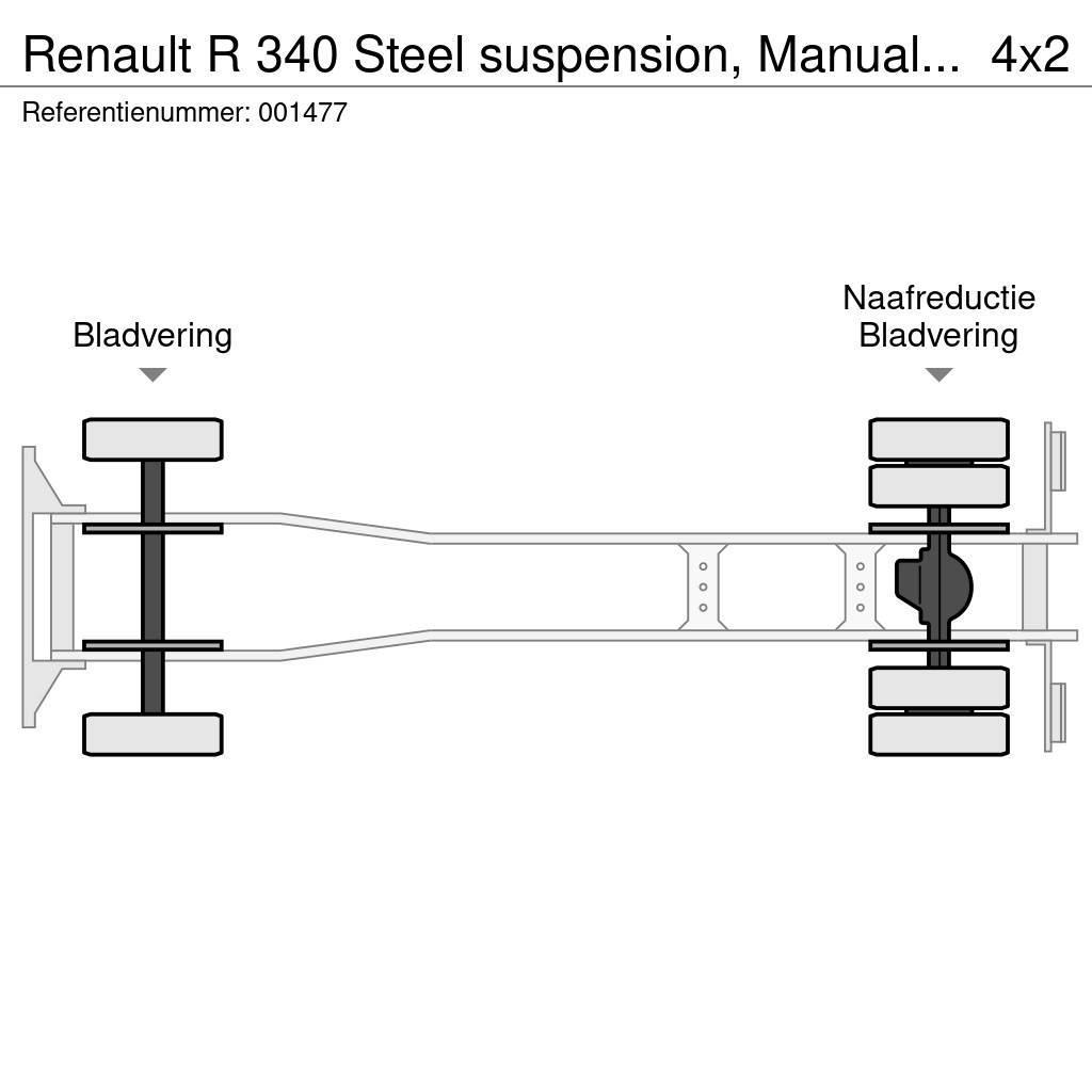 Renault R 340 Steel suspension, Manual, Telma Rol kiper kamioni sa kukom za podizanje tereta