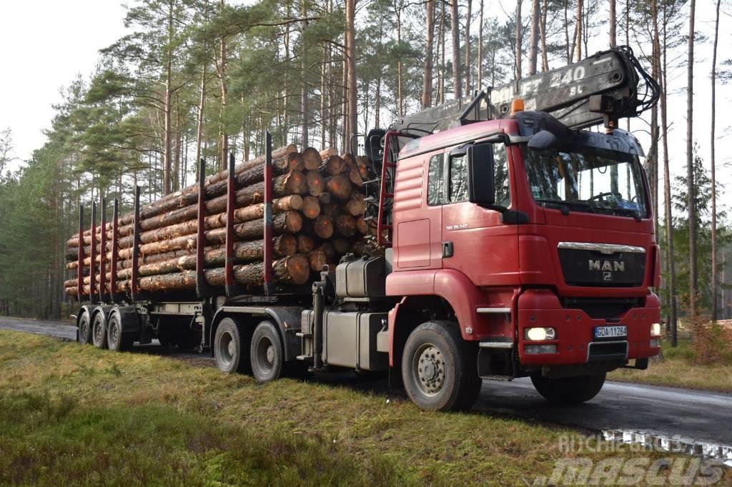 MAN TGS 26.540 6X6 z dźwigiem do przewozu drewna Kamioni za drva Šticari