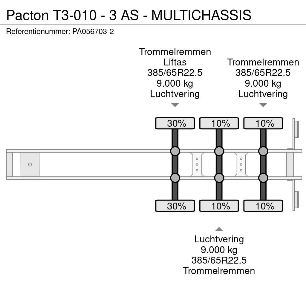Pacton T3-010 - 3 AS - MULTICHASSIS Kontejnerske poluprikolice