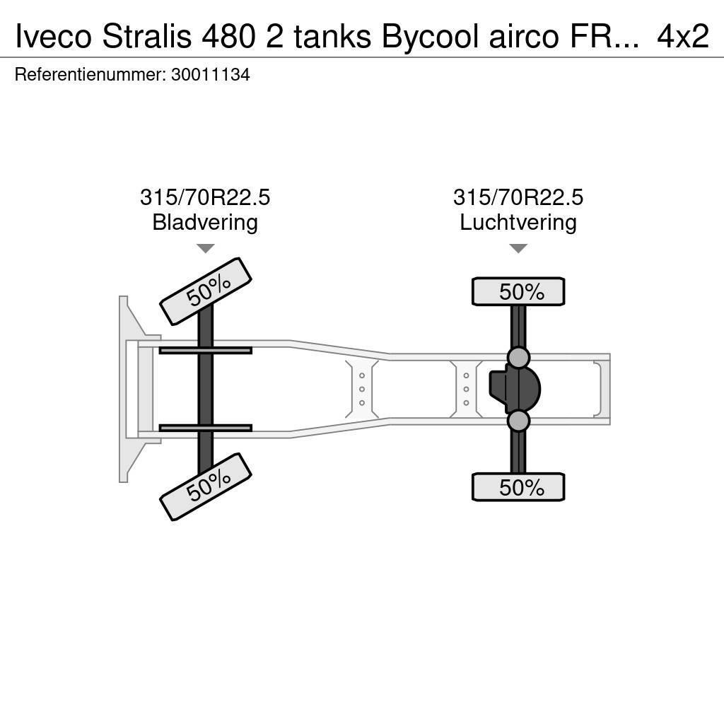Iveco Stralis 480 2 tanks Bycool airco FR truck 7x venti Tegljači