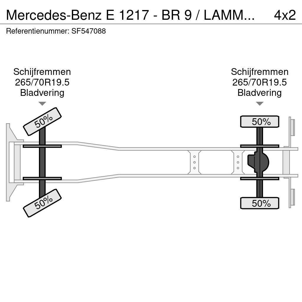 Mercedes-Benz E 1217 - BR 9 / LAMMES - BLATT - SPRING / EFFER KR Kamioni sa otvorenim sandukom