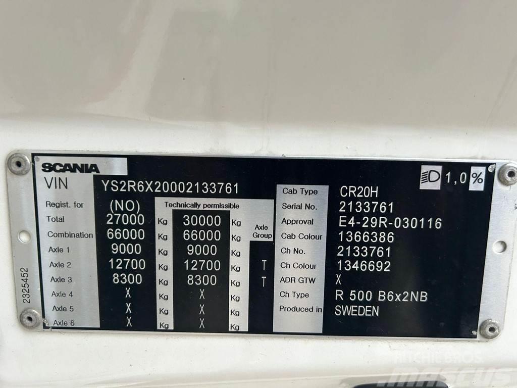 Scania R 500 6x2 RETARDER / BOX L=7422 mm Sanduk kamioni