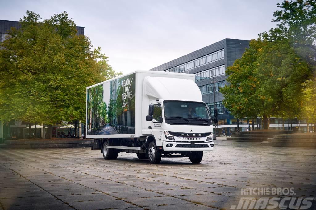 Fuso eCanter el lastbil 8,55 ton transportskåp Sanduk kamioni