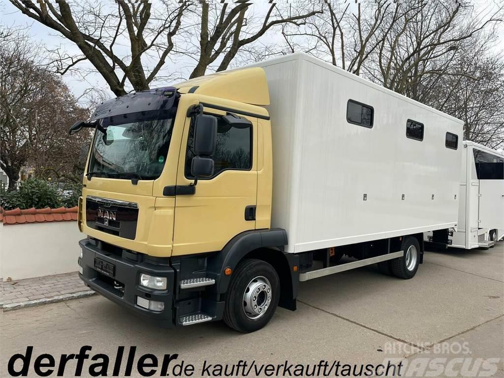 MAN 15250 6 Pferde neuer Aufbau, Automatik Kamioni za prevoz životinja