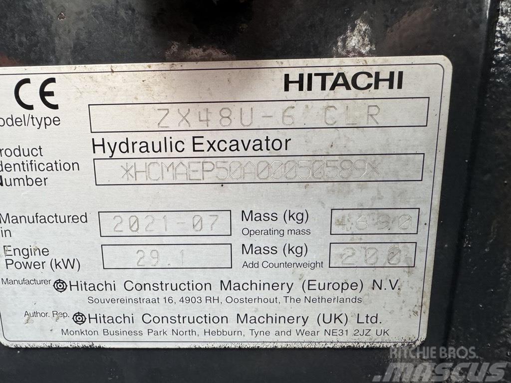 Hitachi zx48U-6 Mini bageri < 7t