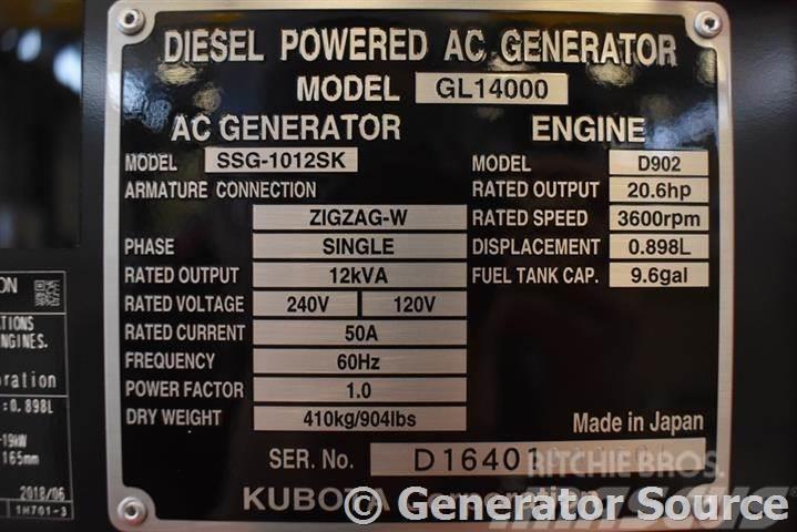 Kubota 14 kW Dizel generatori