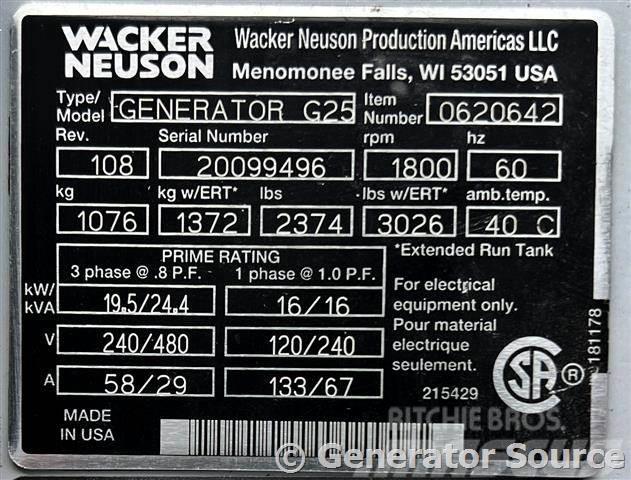 Wacker 20 kW - FOR RENT Dizel generatori