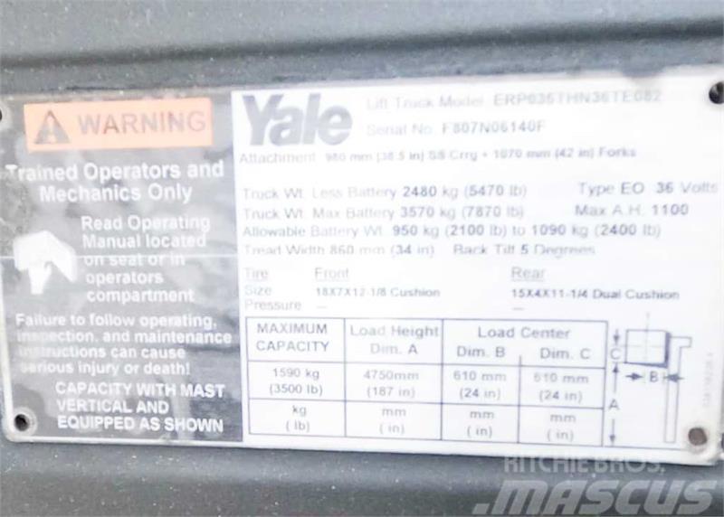 Yale ERP035TH Električni viljuškari