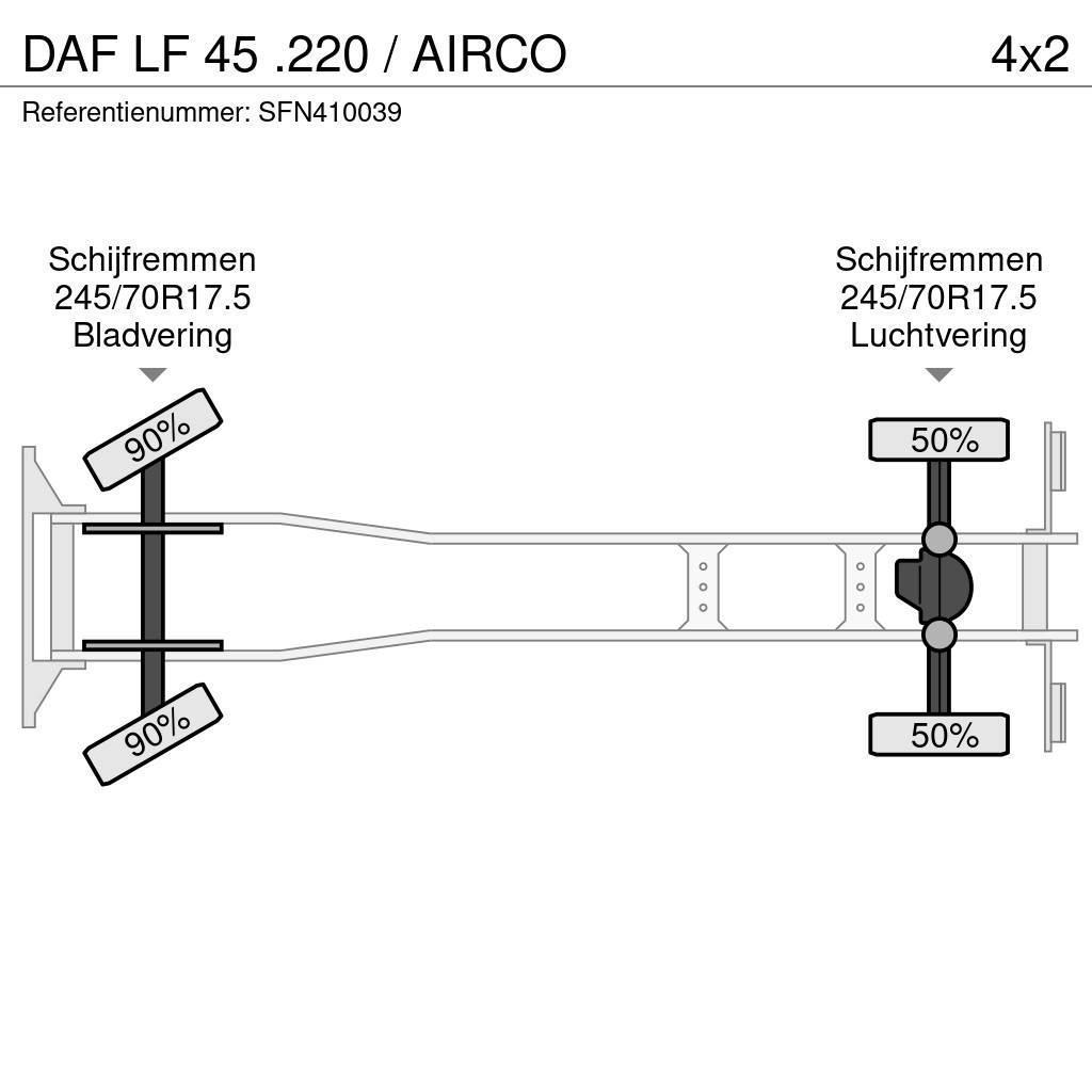 DAF LF 45 .220 / AIRCO Kamioni sa otvorenim sandukom