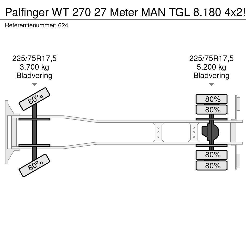 Palfinger WT 270 27 Meter MAN TGL 8.180 4x2! Auto korpe