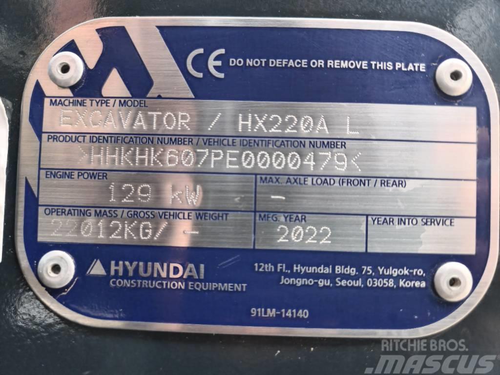 Hyundai HX 220AL Bageri guseničari
