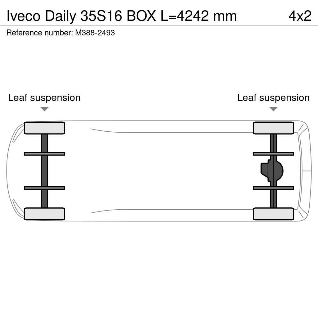 Iveco Daily 35S16 BOX L=4242 mm Ostalo