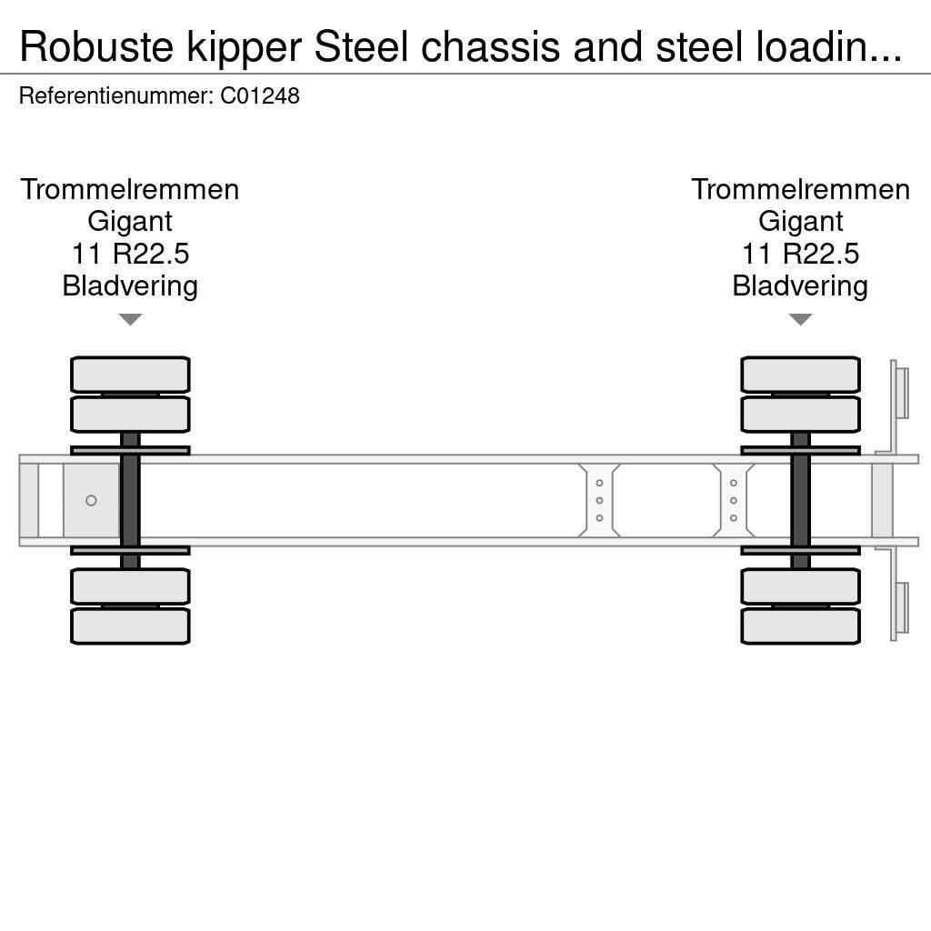 Robuste kipper Steel chassis and steel loading platform Kiper poluprikolice