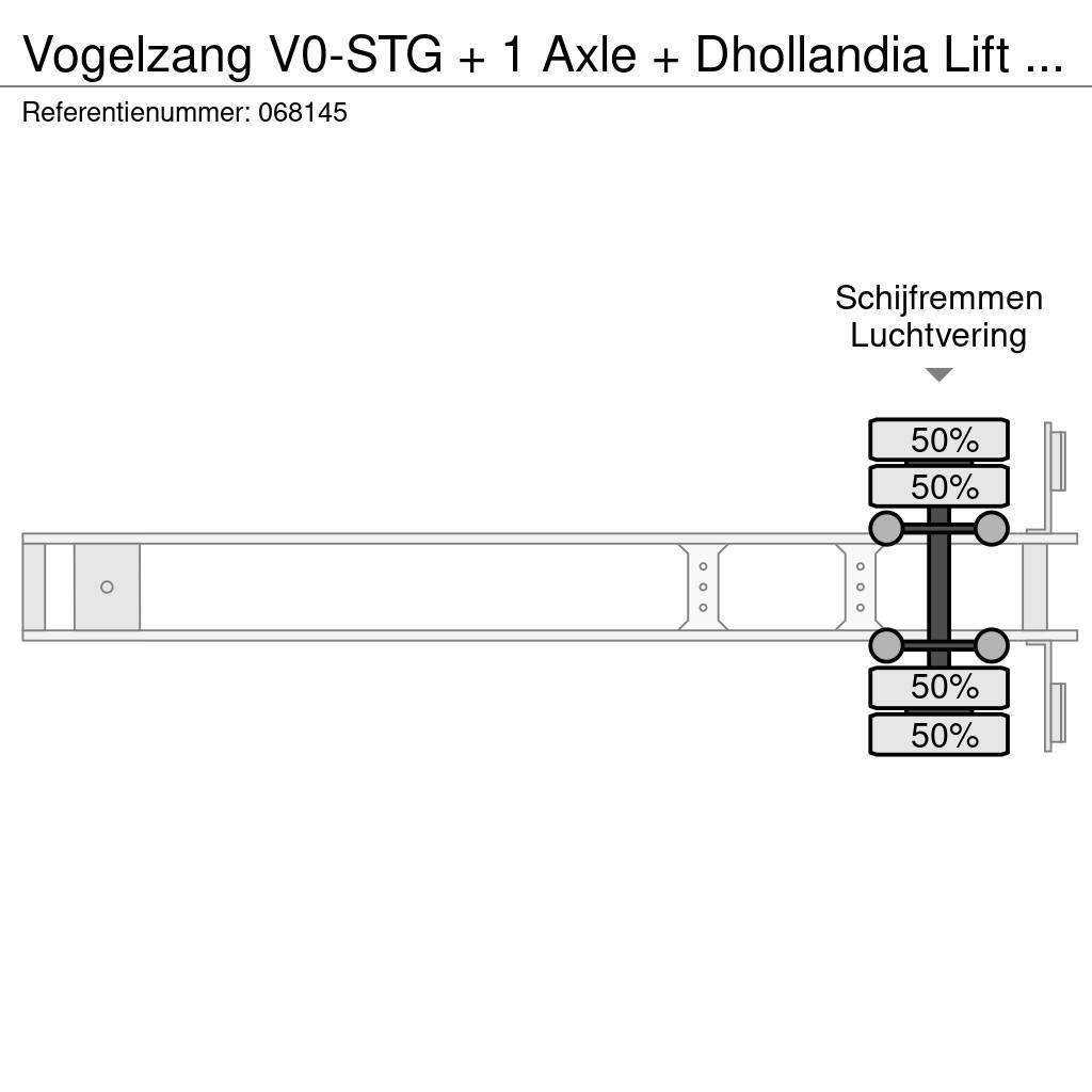 Vogelzang V0-STG + 1 Axle + Dhollandia Lift + Carrier Vector Poluprikolice hladnjače