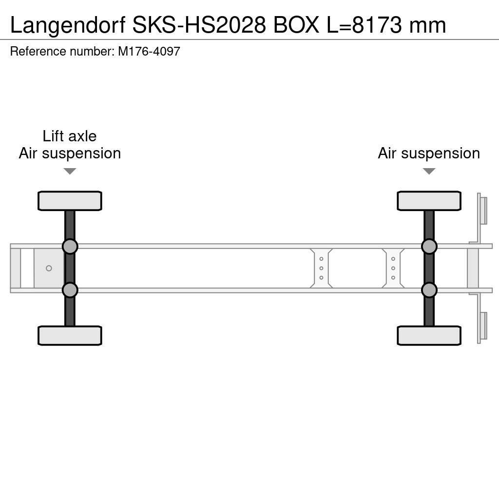 Langendorf SKS-HS2028 BOX L=8173 mm Kiper poluprikolice