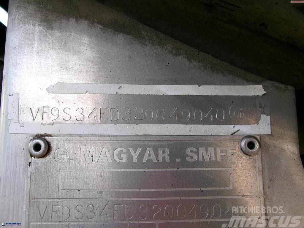 Magyar Bitumen tank inox 29.5 m3 / 1 comp + pump / ADR 13 Poluprikolice cisterne