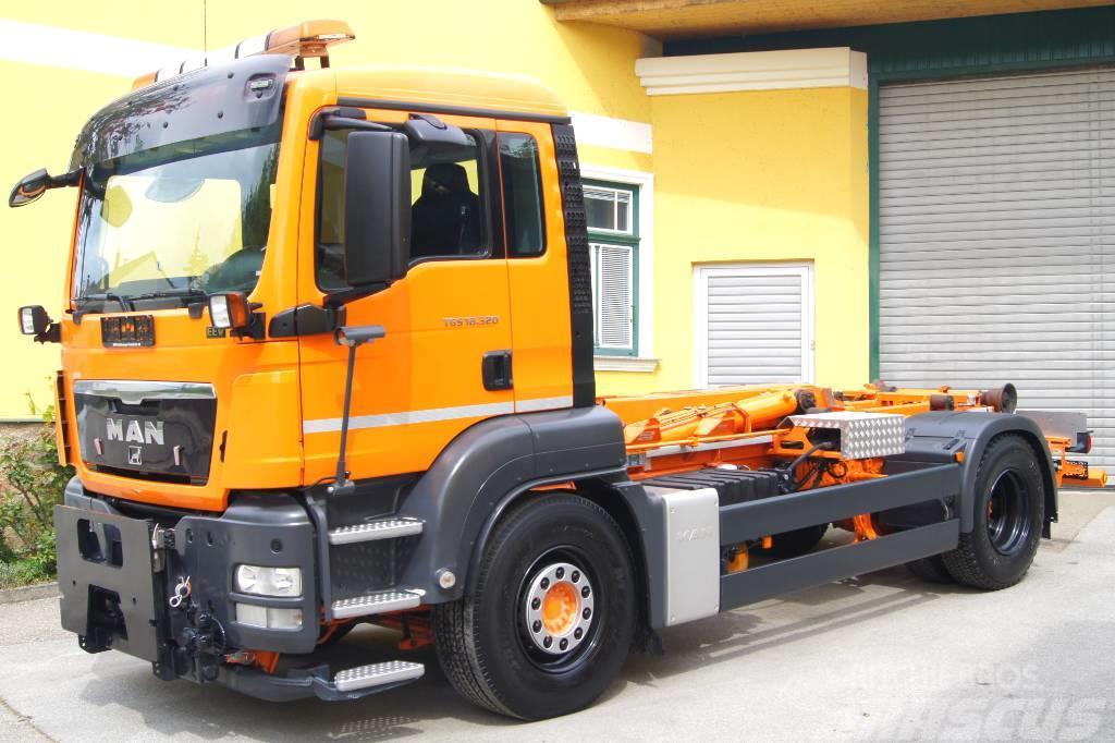 MAN TGS 18.320 BL 4x2/HYVALIFT/Euro 5 EEV/Winterdienst Rol kiper kamioni sa kukom za podizanje tereta
