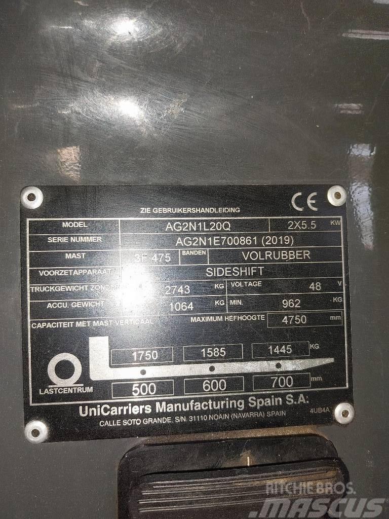 UniCarriers AG2N1L20Q Električni viljuškari
