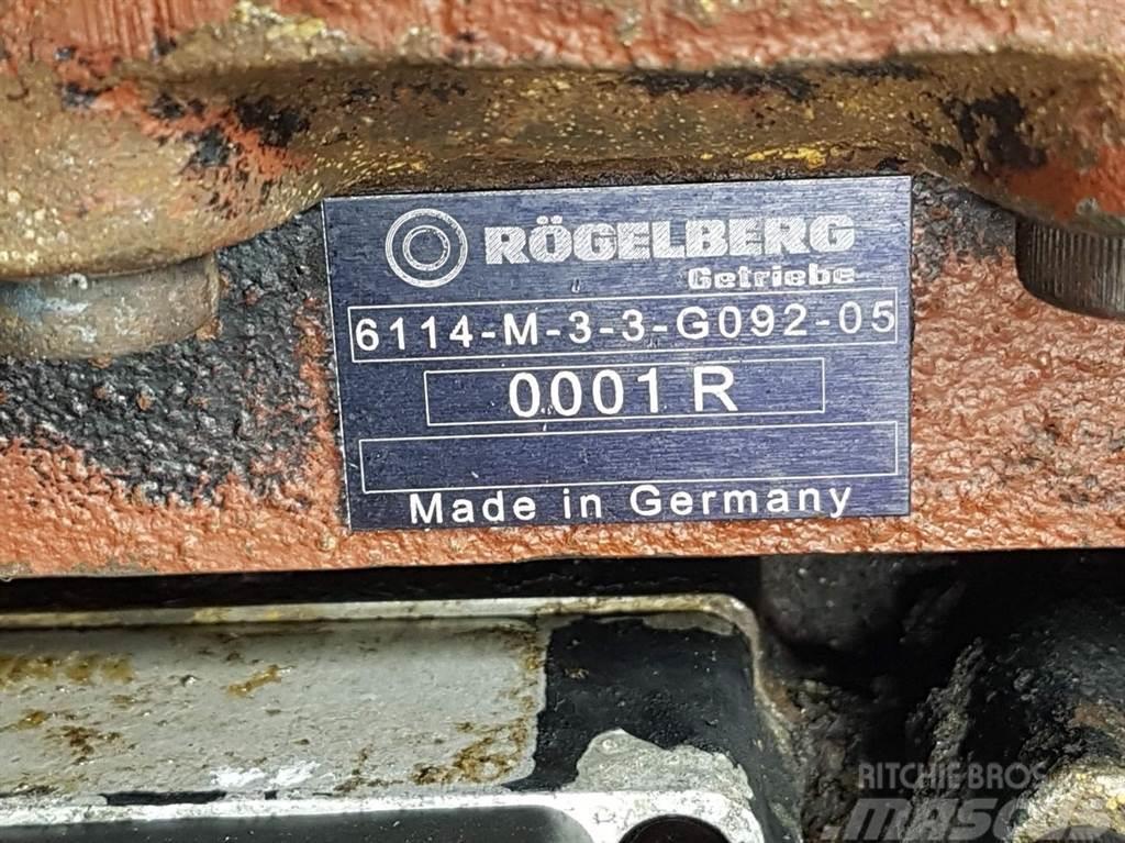  Rögelberg 6114-M-3-3-G092-Transmission/Getriebe/Tr Transmisija