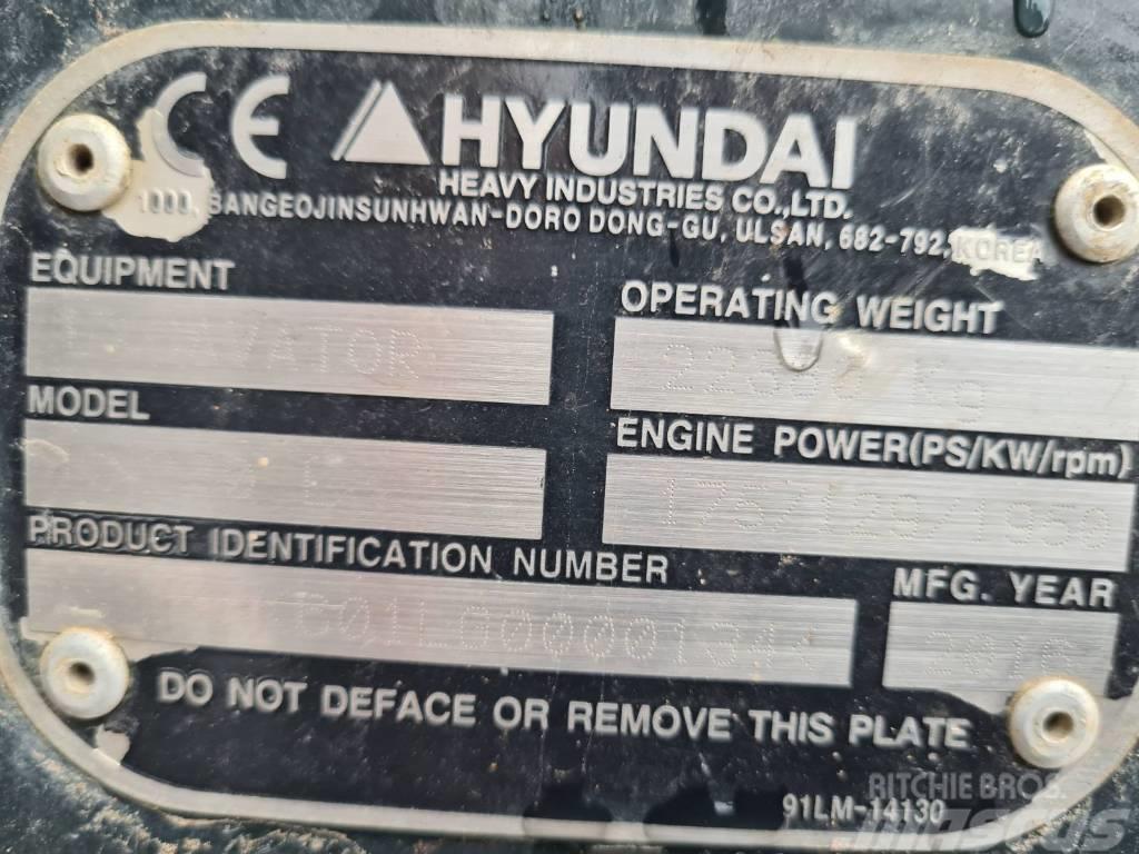 Hyundai HX 220 L Bageri guseničari