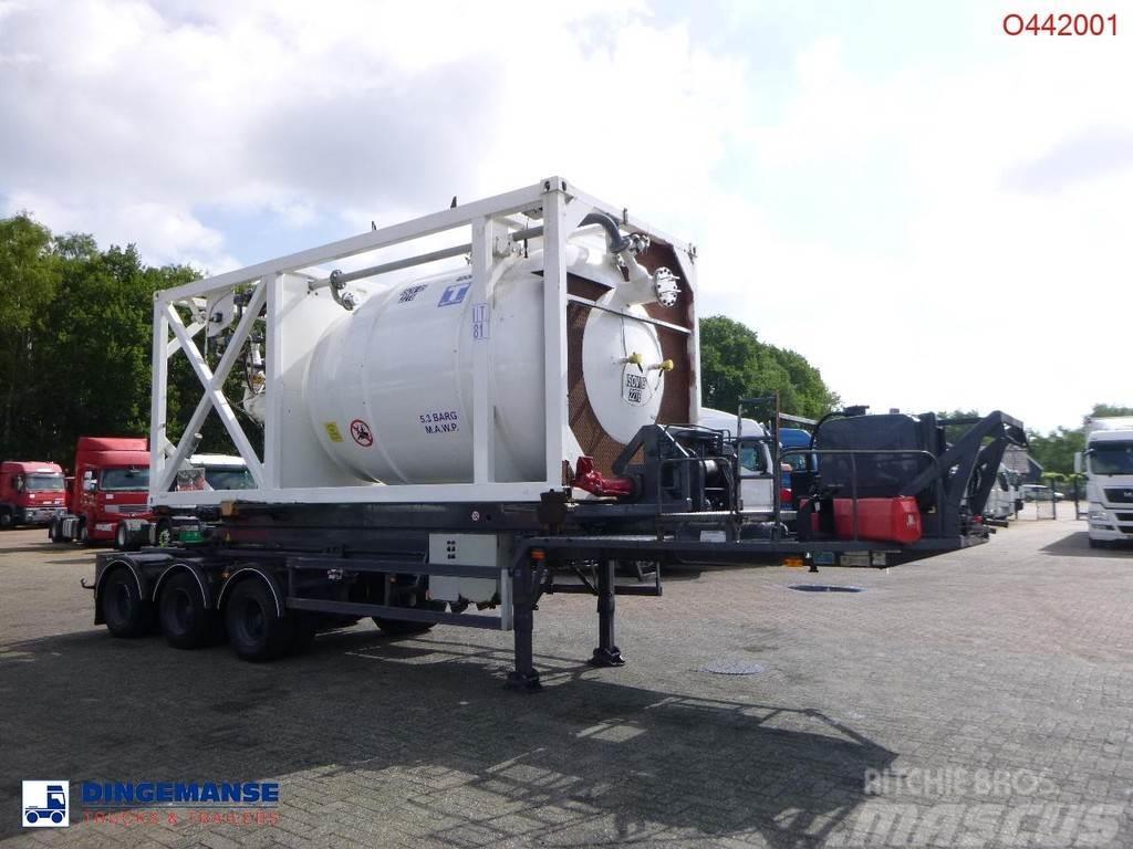  HTS 3-axle container trailer (sliding, tipping) + Kiper poluprikolice