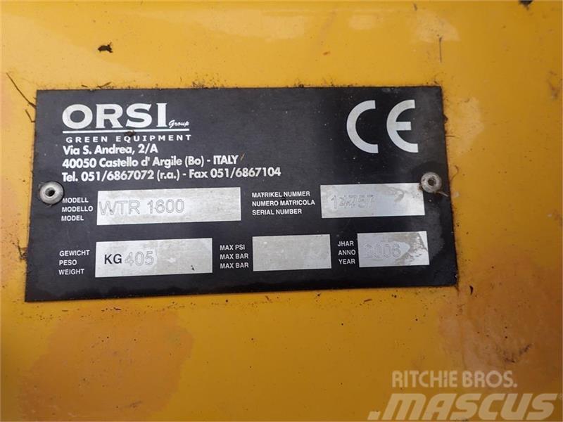 Orsi HSS-WTR 1600 m/hyrdro sideforskydning Front-bag Kosilice