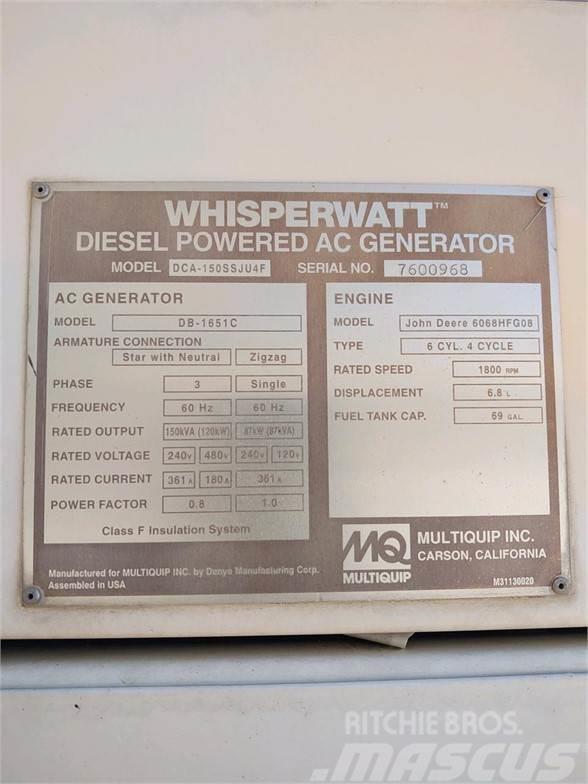 MultiQuip WHISPERWATT DCA150SSJU4F Generatori na plin